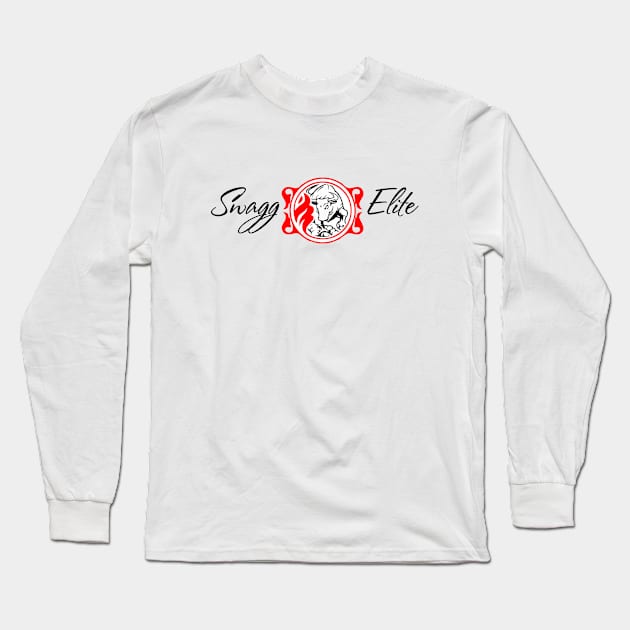 White SwaggTeez Long Sleeve T-Shirt by SwaggElite